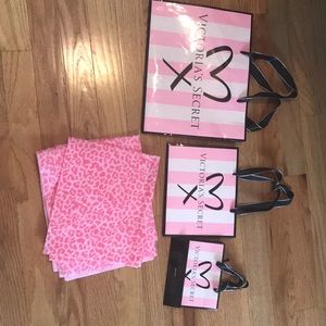 Victoria’s Secret Shopping Bags With Tissue Paper